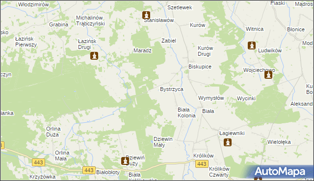 mapa Czarnybród, Czarnybród na mapie Targeo