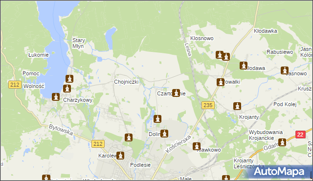 mapa Czartołomie, Czartołomie na mapie Targeo