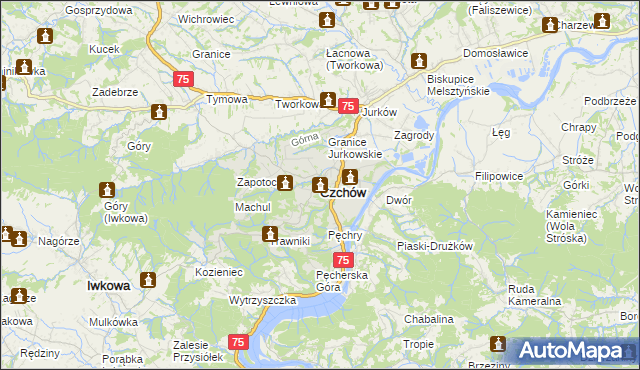 mapa Czchów, Czchów na mapie Targeo