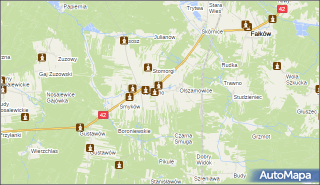 mapa Czermno-Kolonia, Czermno-Kolonia na mapie Targeo