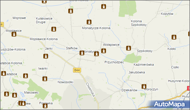 mapa Czortowice, Czortowice na mapie Targeo