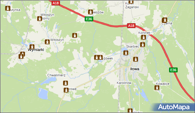 mapa Czyżówek, Czyżówek na mapie Targeo