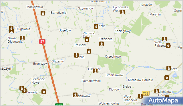 mapa Daltrozów, Daltrozów na mapie Targeo