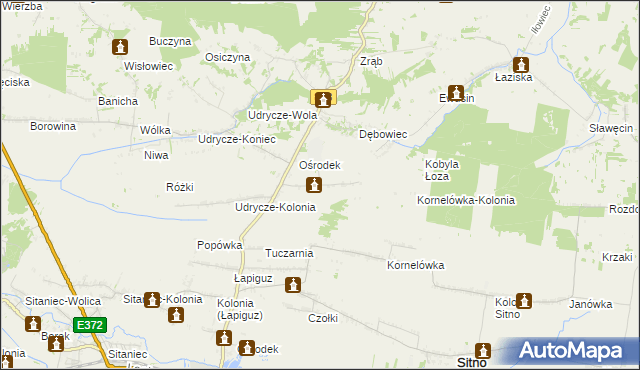 mapa Dębowiec-Kolonia, Dębowiec-Kolonia na mapie Targeo