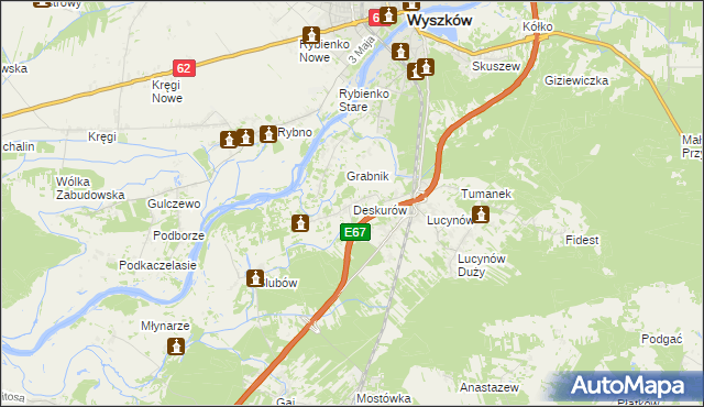 mapa Deskurów, Deskurów na mapie Targeo