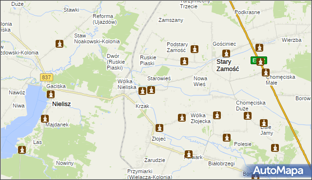 mapa Deszkowice-Kolonia, Deszkowice-Kolonia na mapie Targeo