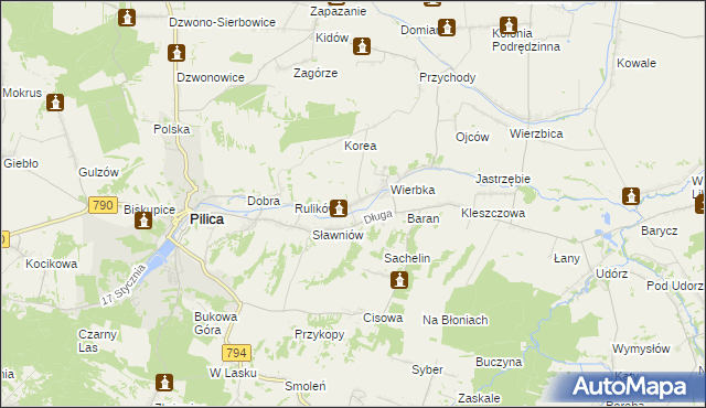 mapa Dobra-Kolonia, Dobra-Kolonia na mapie Targeo