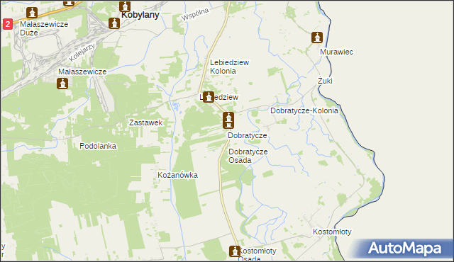 mapa Dobratycze, Dobratycze na mapie Targeo