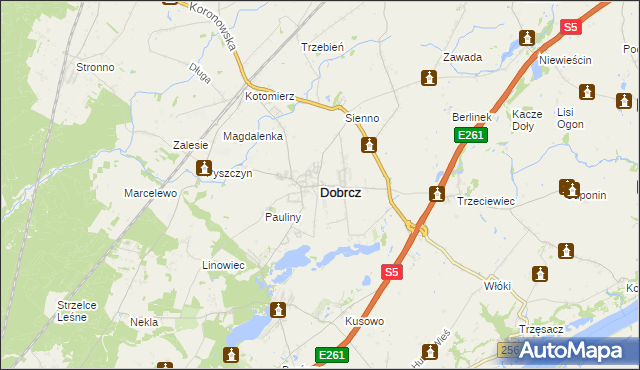 mapa Dobrcz, Dobrcz na mapie Targeo