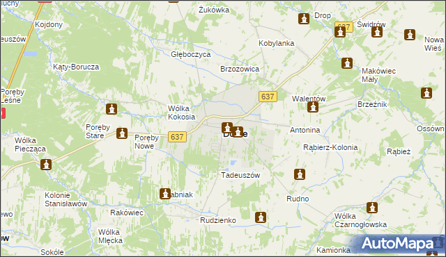 mapa Dobre powiat miński, Dobre powiat miński na mapie Targeo