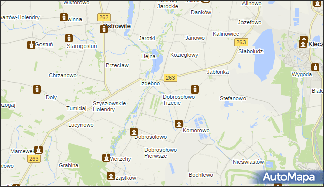 mapa Dobrosołowo Trzecie, Dobrosołowo Trzecie na mapie Targeo