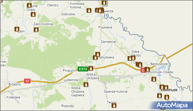 mapa Dobryłówka, Dobryłówka na mapie Targeo