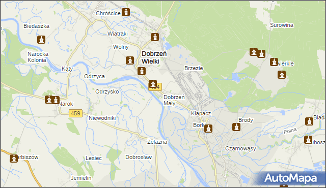 mapa Dobrzeń Mały, Dobrzeń Mały na mapie Targeo