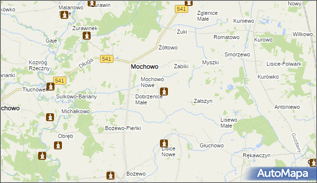 mapa Dobrzenice Duże, Dobrzenice Duże na mapie Targeo