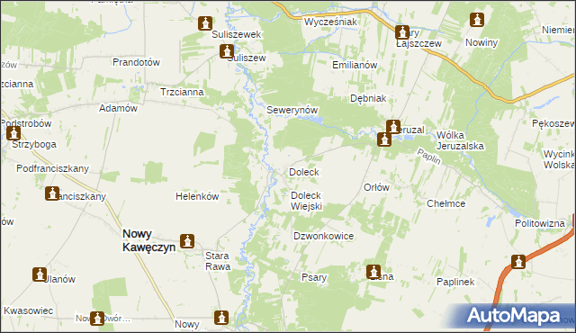 mapa Doleck, Doleck na mapie Targeo