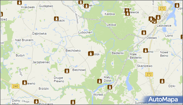 mapa Dólsk, Dólsk na mapie Targeo