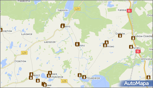 mapa Dolsko gmina Moryń, Dolsko gmina Moryń na mapie Targeo