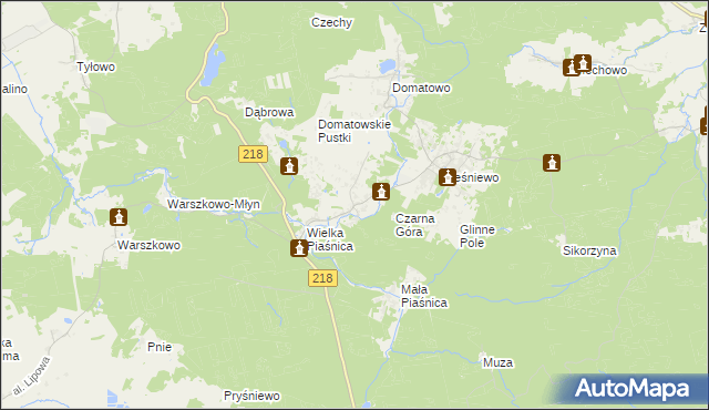 mapa Domatówko, Domatówko na mapie Targeo