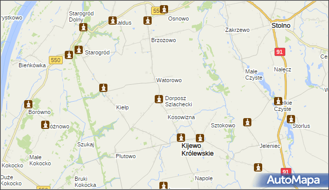 mapa Dorposz Szlachecki, Dorposz Szlachecki na mapie Targeo