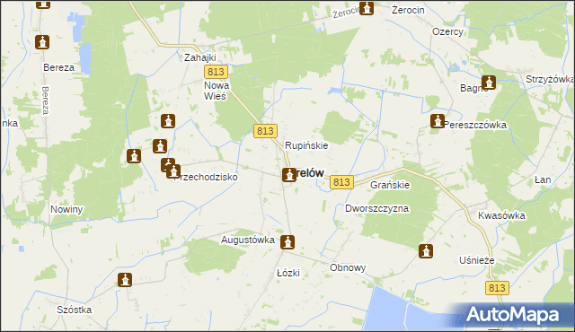 mapa Drelów, Drelów na mapie Targeo