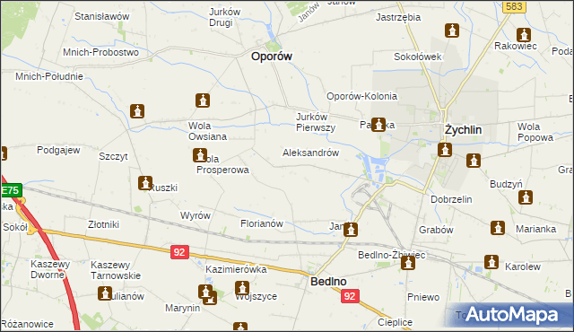 mapa Drzewoszki Wielkie, Drzewoszki Wielkie na mapie Targeo