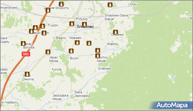 mapa Duchny Młode, Duchny Młode na mapie Targeo