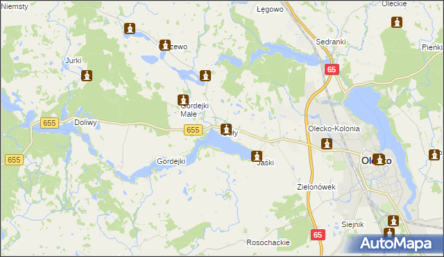 mapa Duły, Duły na mapie Targeo