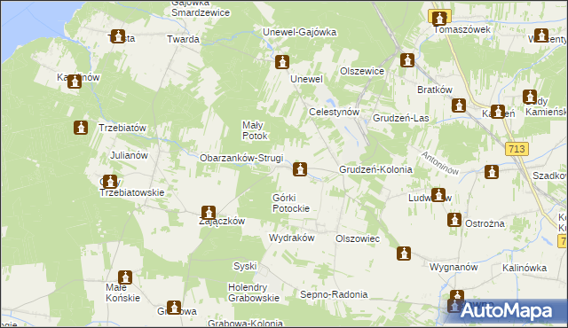 mapa Duży Potok, Duży Potok na mapie Targeo