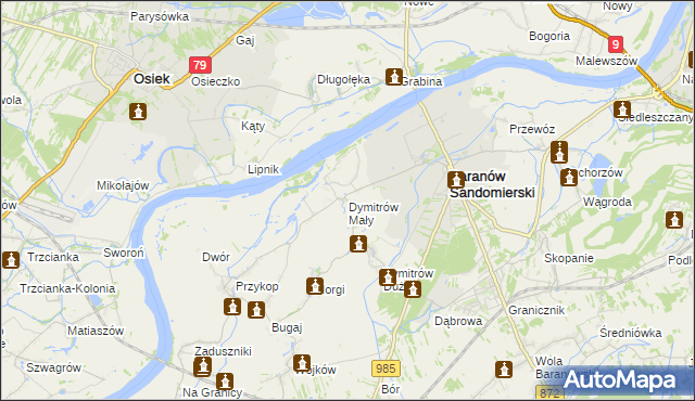 mapa Dymitrów Mały, Dymitrów Mały na mapie Targeo