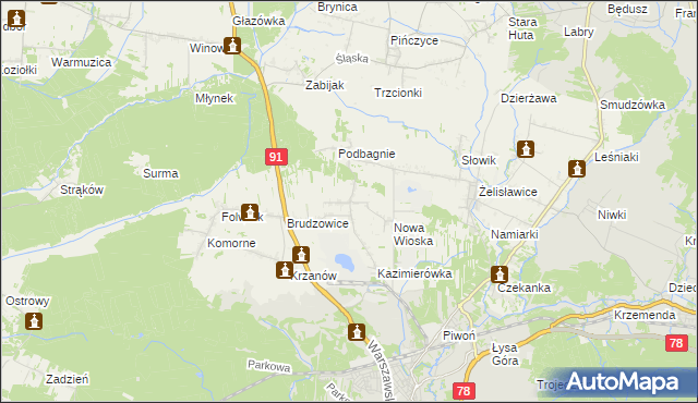 mapa Dziewki, Dziewki na mapie Targeo