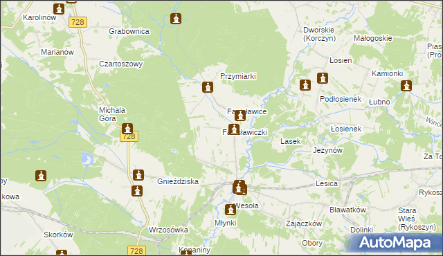 mapa Fanisławiczki, Fanisławiczki na mapie Targeo