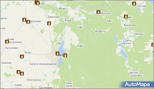 mapa Fiałki, Fiałki na mapie Targeo