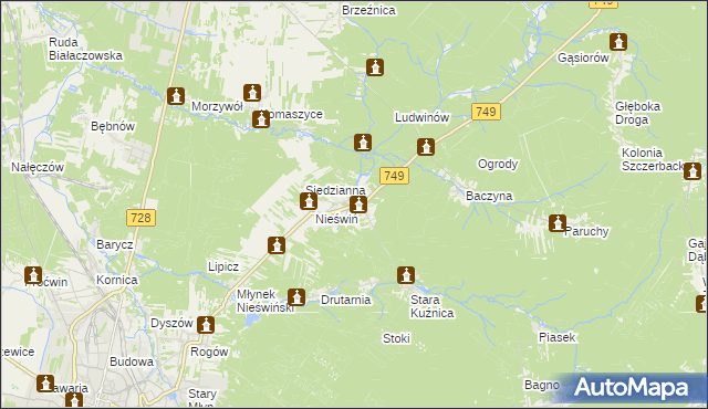 mapa Fidor, Fidor na mapie Targeo