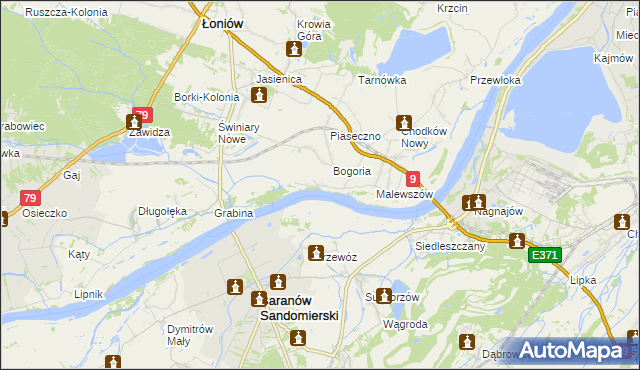 mapa Gągolin, Gągolin na mapie Targeo