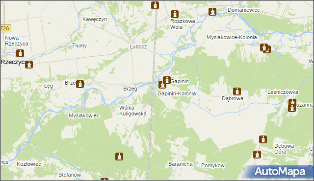 mapa Gapinin-Kolonia, Gapinin-Kolonia na mapie Targeo