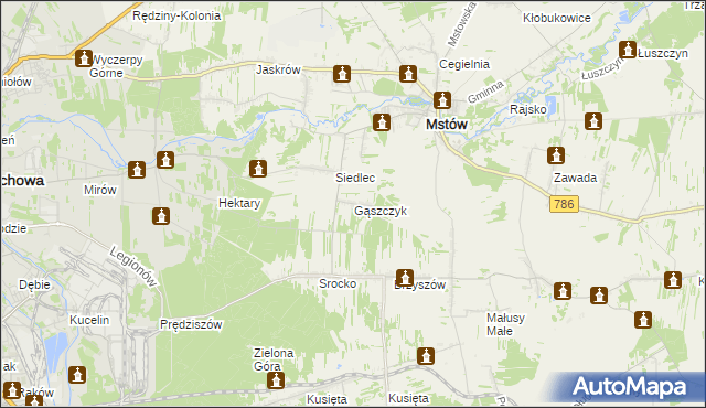 mapa Gąszczyk, Gąszczyk na mapie Targeo