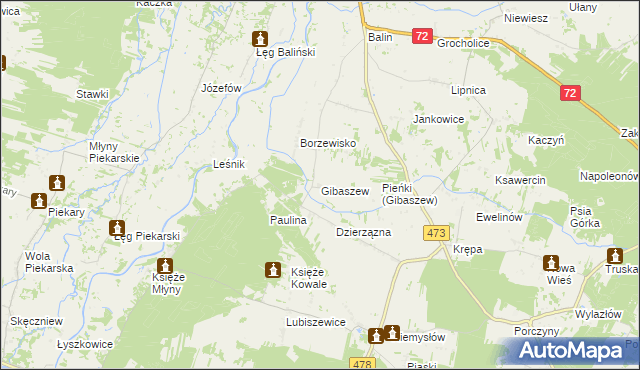 mapa Gibaszew, Gibaszew na mapie Targeo