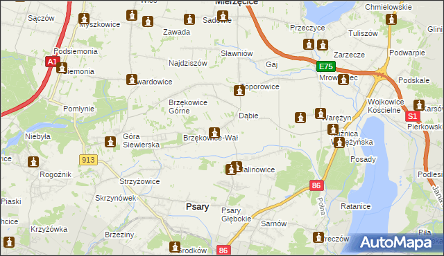 mapa Goląsza Dolna, Goląsza Dolna na mapie Targeo