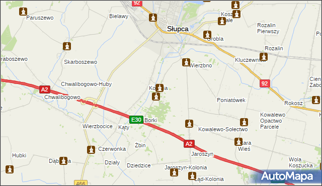 mapa Gółkowo, Gółkowo na mapie Targeo