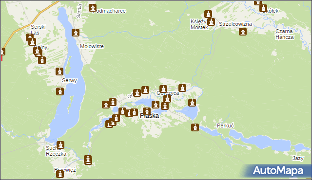 mapa Gorczyca, Gorczyca na mapie Targeo