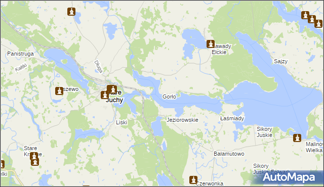 mapa Gorło, Gorło na mapie Targeo