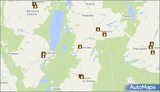 mapa Górnowo, Górnowo na mapie Targeo