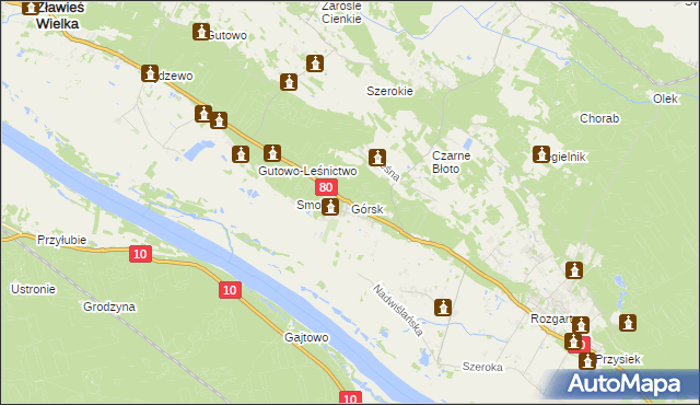 mapa Górsk, Górsk na mapie Targeo