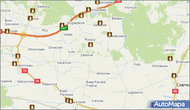 mapa Góry Świątkowskie, Góry Świątkowskie na mapie Targeo