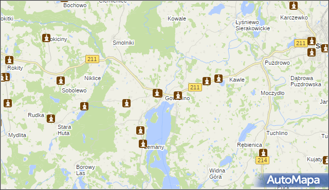 mapa Gowidlino, Gowidlino na mapie Targeo