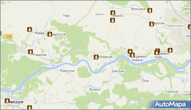 mapa Grodzanów, Grodzanów na mapie Targeo