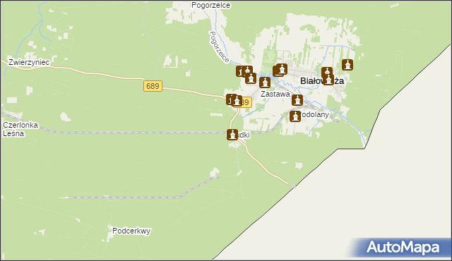 mapa Grudki, Grudki na mapie Targeo