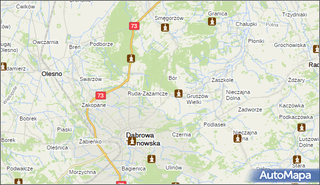 mapa Gruszów Mały, Gruszów Mały na mapie Targeo