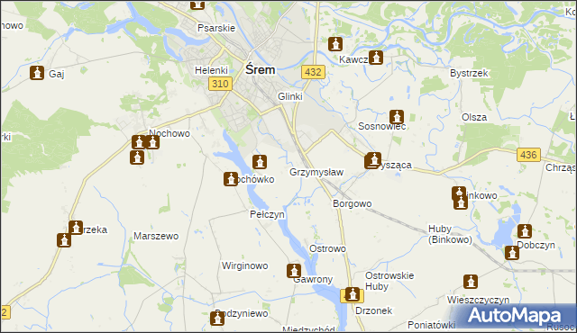 mapa Grzymysław, Grzymysław na mapie Targeo