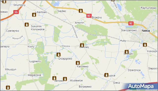 mapa Gułtowy, Gułtowy na mapie Targeo